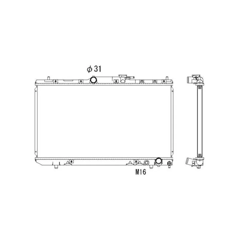 Radiateur, refroidissement du moteur NRF 53348