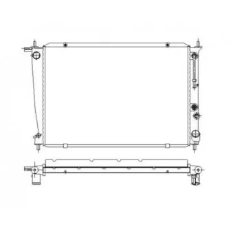 Radiateur, refroidissement du moteur NRF 53372