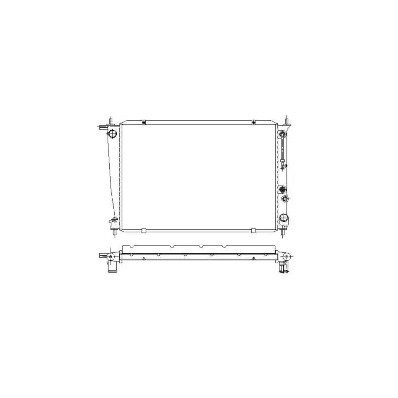 Radiateur, refroidissement du moteur NRF 53372