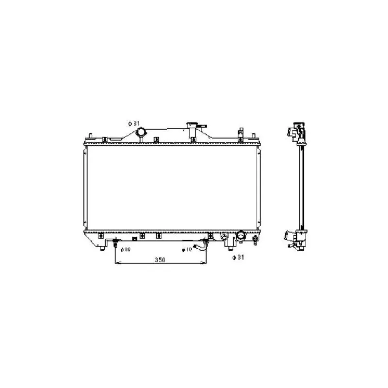 Radiateur, refroidissement du moteur NRF 53381