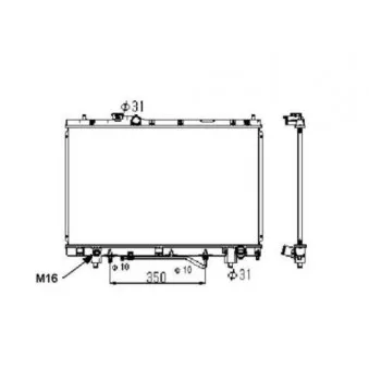 Radiateur, refroidissement du moteur NRF 53400