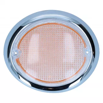 Verre clignotant gauche - Combi 08/63-07/67 blanc/orange avec homologation E YOUNG PARTS 0616-525