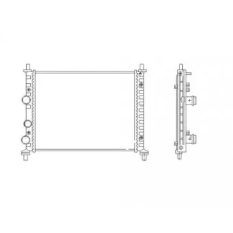 Radiateur, refroidissement du moteur NRF 53458