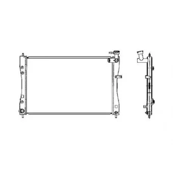 Radiateur, refroidissement du moteur NRF 53462