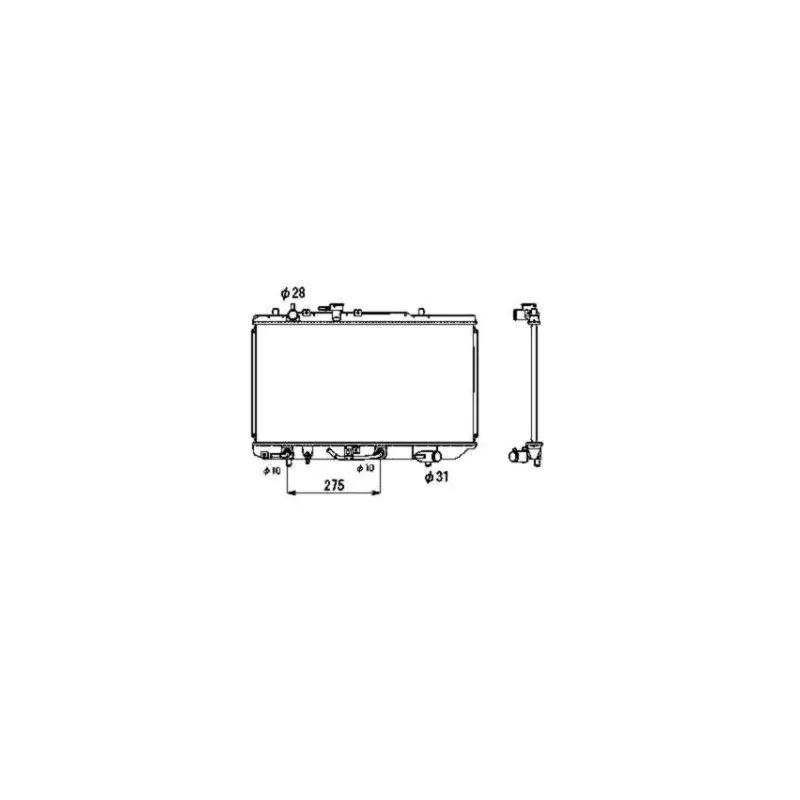 Radiateur, refroidissement du moteur NRF 53478