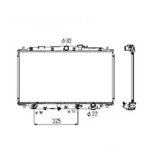 Radiateur, refroidissement du moteur NRF 53513