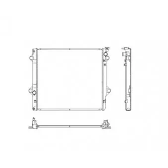 Radiateur, refroidissement du moteur NRF 53542