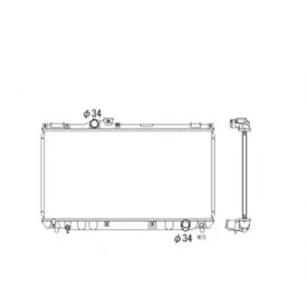 Radiateur, refroidissement du moteur NRF 53585