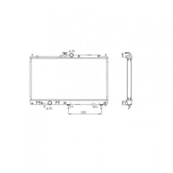 Radiateur, refroidissement du moteur NRF 53592