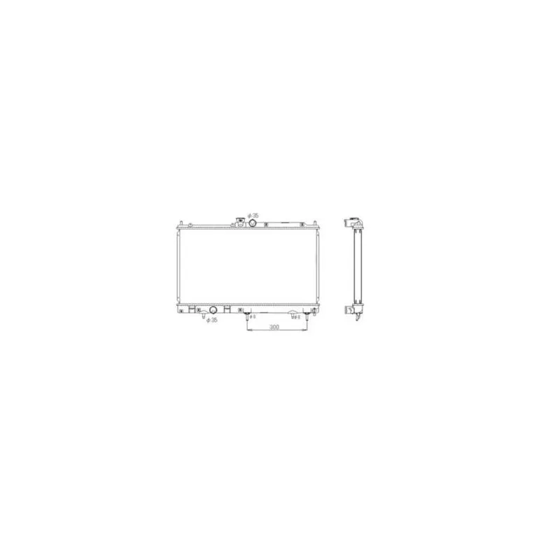 Radiateur, refroidissement du moteur NRF 53592