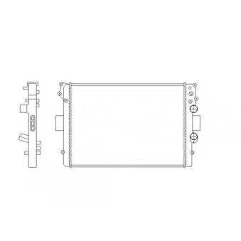 Radiateur, refroidissement du moteur NRF 53613
