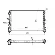 Radiateur, refroidissement du moteur NRF 53621A - Visuel 1
