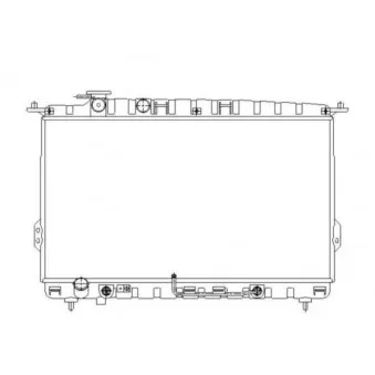 Radiateur, refroidissement du moteur NRF 53643