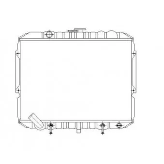 Radiateur, refroidissement du moteur NRF 53644