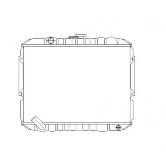 Radiateur, refroidissement du moteur NRF 53645