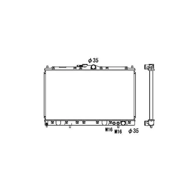Radiateur, refroidissement du moteur NRF 53688