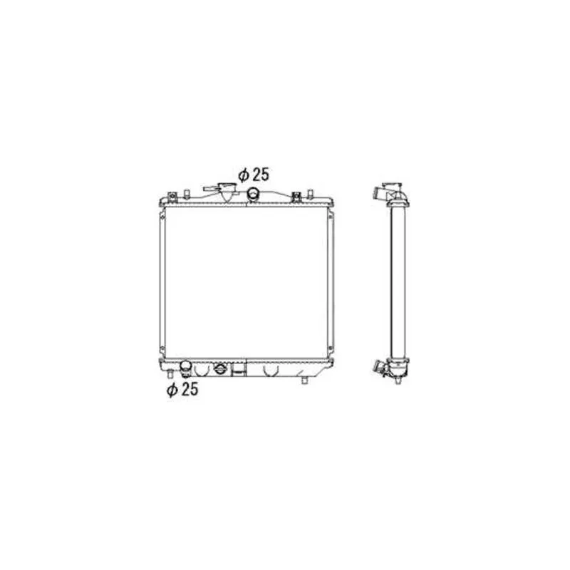 Radiateur, refroidissement du moteur NRF 53701