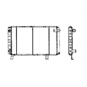 Radiateur, refroidissement du moteur NRF 537115