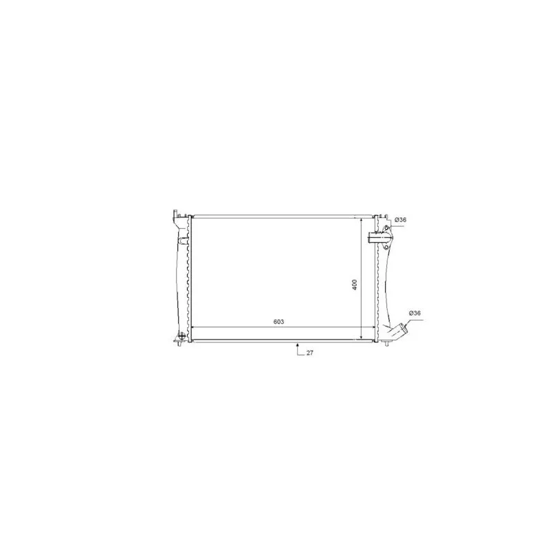 Radiateur, refroidissement du moteur NRF 53735