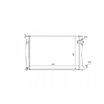 Radiateur, refroidissement du moteur NRF 53736