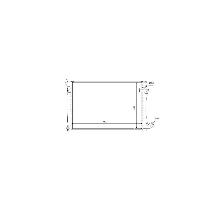 Radiateur, refroidissement du moteur NRF 53736