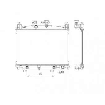 Radiateur, refroidissement du moteur NRF 53750