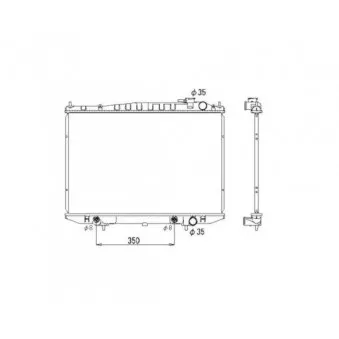 Radiateur, refroidissement du moteur NRF 53791