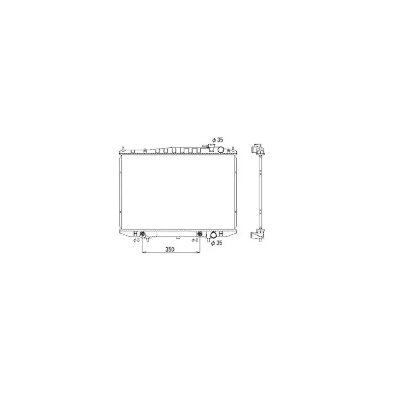 Radiateur, refroidissement du moteur NRF 53791