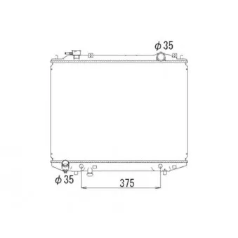 Radiateur, refroidissement du moteur NRF 53793