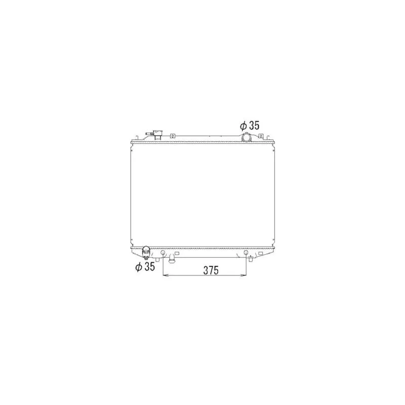 Radiateur, refroidissement du moteur NRF 53793