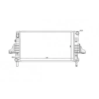 Radiateur, refroidissement du moteur NRF 53803