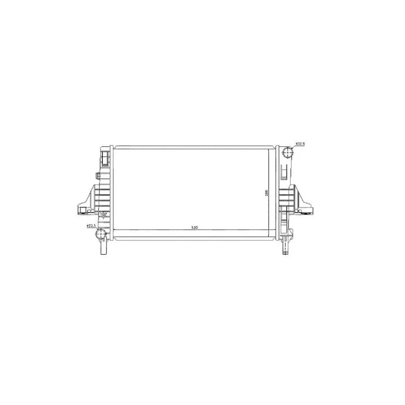Radiateur, refroidissement du moteur NRF 53803