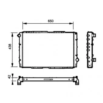 Radiateur, refroidissement du moteur NRF 53826