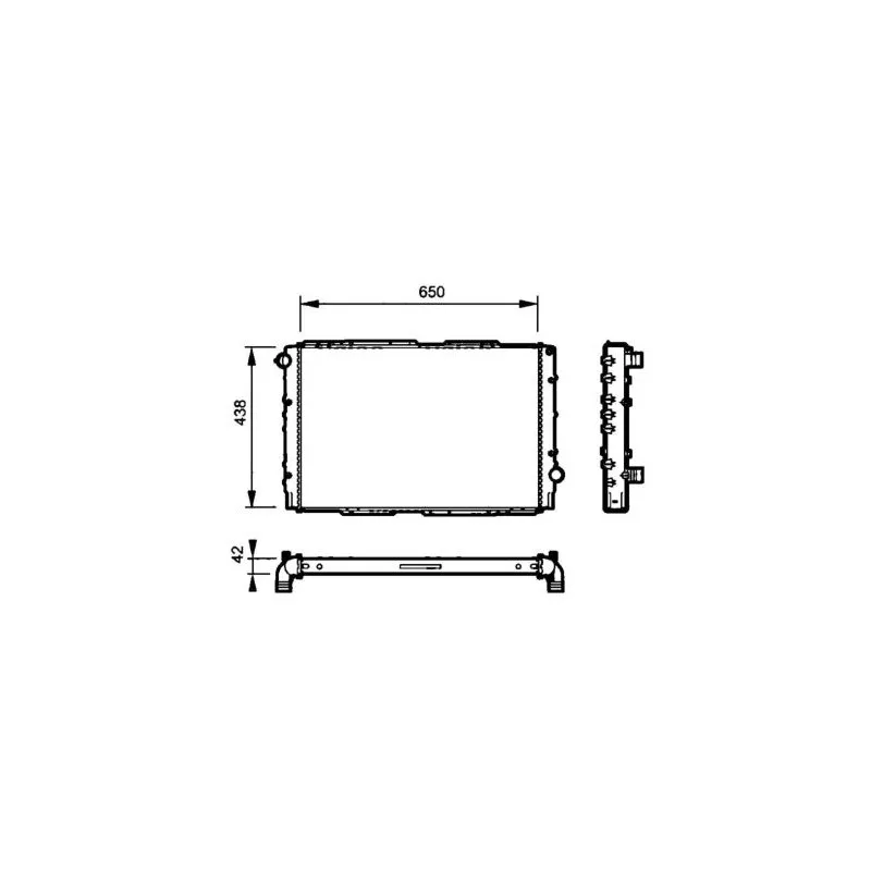 Radiateur, refroidissement du moteur NRF 53826