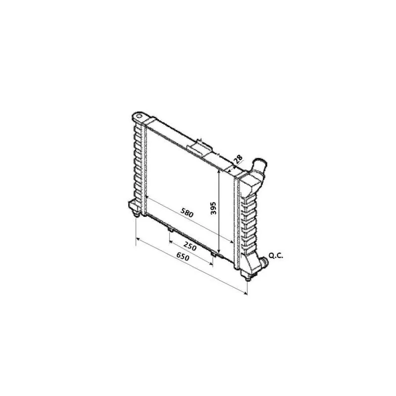 Radiateur, refroidissement du moteur NRF 53827