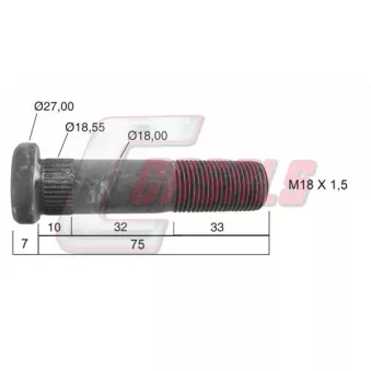 Boulon de roue CASALS