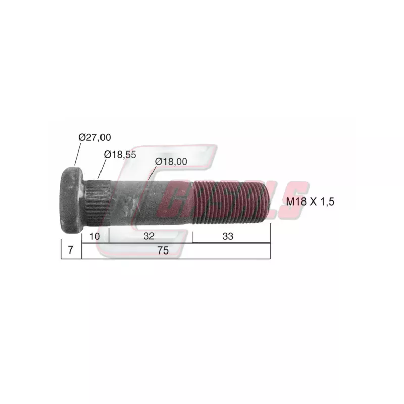 Boulon de roue CASALS 21201
