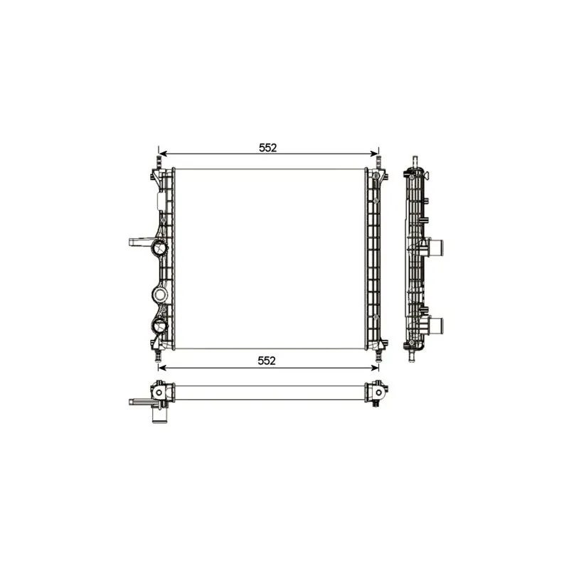 Radiateur, refroidissement du moteur NRF 53986