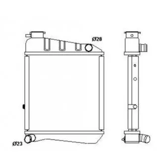 Radiateur, refroidissement du moteur NRF 54604