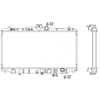 Radiateur, refroidissement du moteur NRF 546708