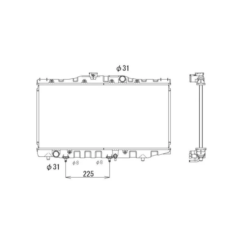 Radiateur, refroidissement du moteur NRF 546711