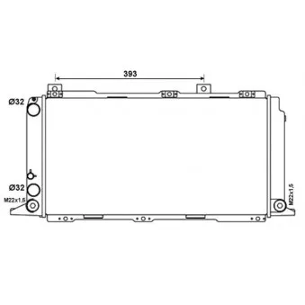 Radiateur, refroidissement du moteur NRF 54675