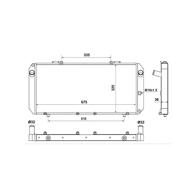 Radiateur, refroidissement du moteur NRF 55434