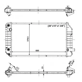 Radiateur, refroidissement du moteur NRF