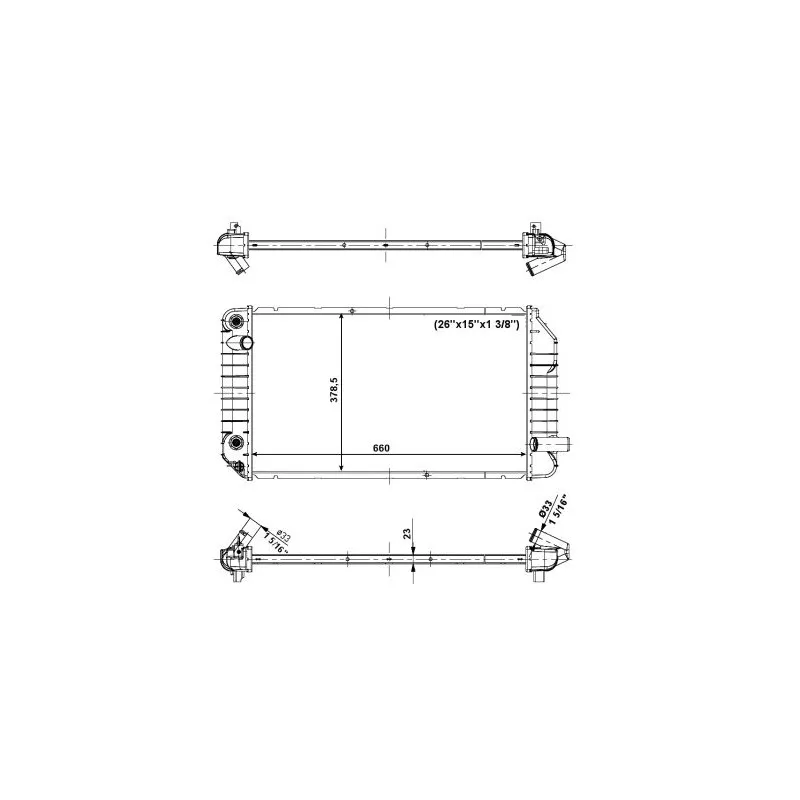Radiateur, refroidissement du moteur NRF 56006