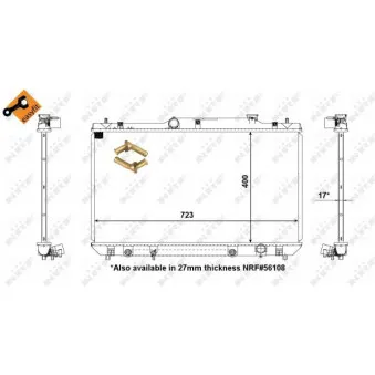 Radiateur, refroidissement du moteur NRF 56109