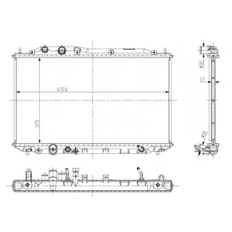Radiateur, refroidissement du moteur NRF 56136