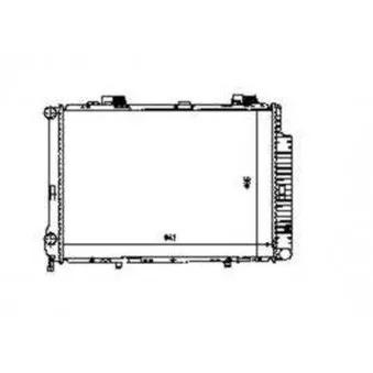Radiateur, refroidissement du moteur NRF 58097