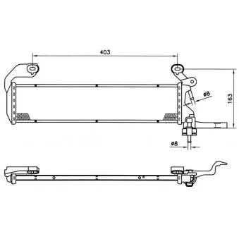 Radiateur, refroidissement du moteur NRF