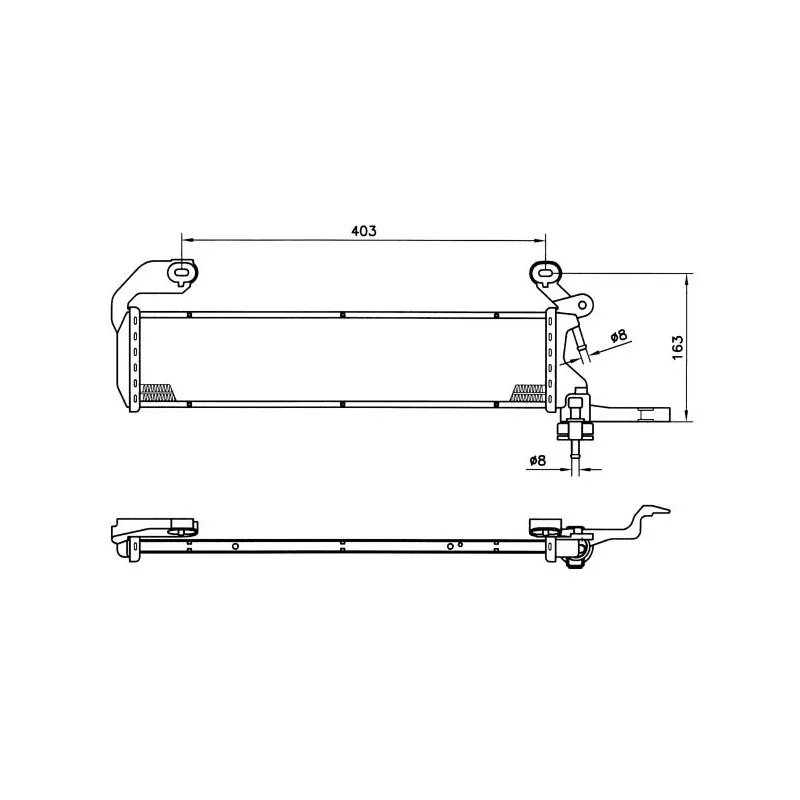 Radiateur, refroidissement du moteur NRF 58157